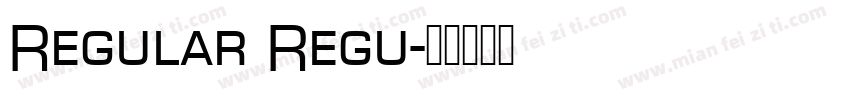 Regular Regu字体转换
